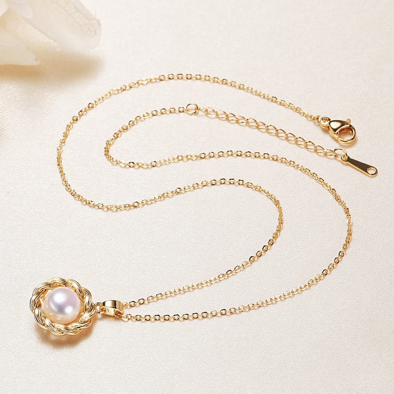 Jewelry Pearl Ring Earrings Set Ethnic Pearl Pendant Freshwater Pearl Necklace Women