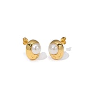 Natural Pearl Earrings Big Brand Same Style Light Luxury High-Level Design Elegant Earrings s925 Silver Needle Small Chanel Style Earrings