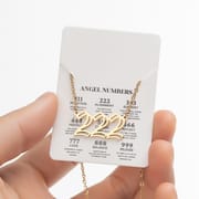 2024 Women's New Arrival Angel Lucky Numbers Pendant Necklace Fashion 000-999 Stainless Steel Vintage Necklace