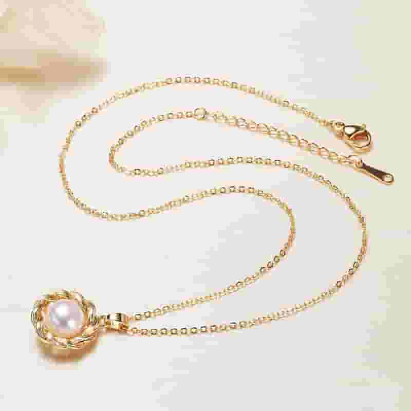 Jewelry Pearl Ring Earrings Set Ethnic Pearl Pendant Freshwater Pearl Necklace Women