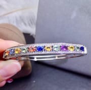 Bracelet Natural Color Sapphire Popular Style Live Supply Color Treasure