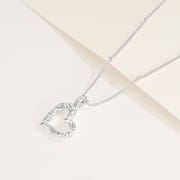 S925 sterling silver personalized vine love necklace female texture irregular heart-shaped clavicle chain tide
