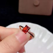 New Natural Blue Toppa Set 925 Silver Inlaid Sapphire Gem Clean Gift for Girlfriend