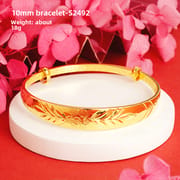 Shajin Bracelet Gymophila Ladies High-end Jewelry Imitation Gold Bracelet Long-standing Copper Bracelet Simulation Accessories
