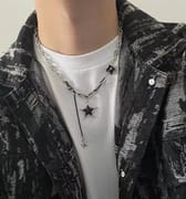 Cross zircon non-fading titanium steel necklace men's all-match high-end sense Cuban chain personality niche neck chain necklace