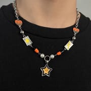 Cross zircon non-fading titanium steel necklace men's all-match high-end sense Cuban chain personality niche neck chain necklace