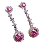 Live supply 925 silver US imported Mosan drill earrings 6.5 * 6.5mm 1 karat Fire Flash wholesale