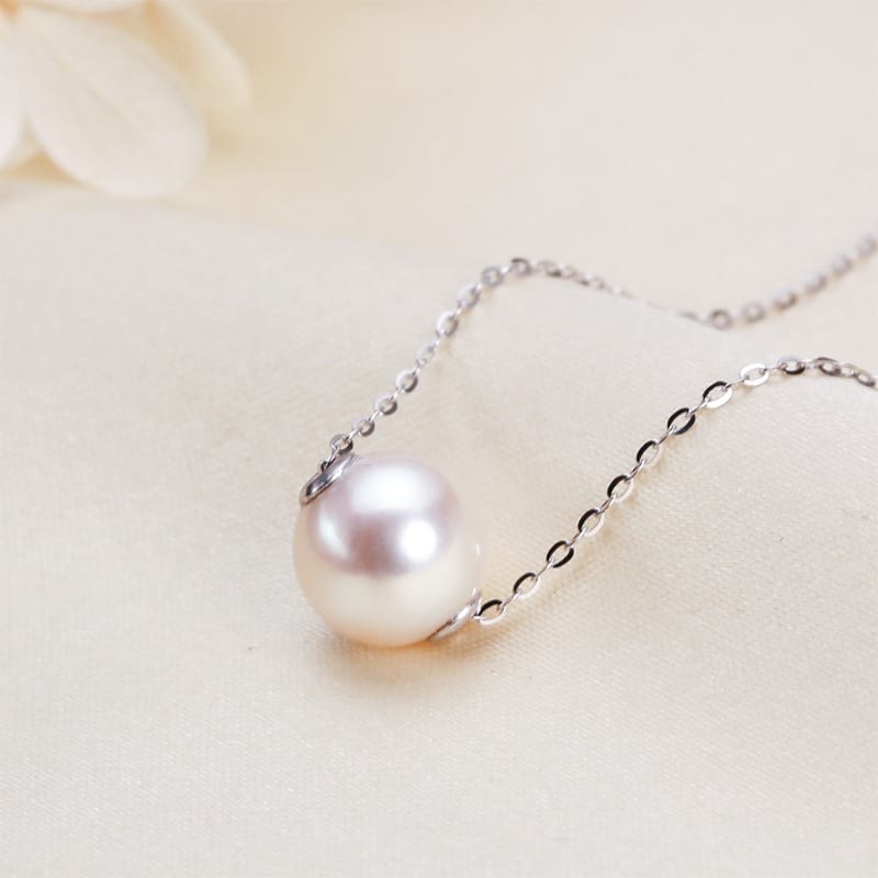 Freshwater pearl necklace female temperament s925 silver fashion pendant jewelry