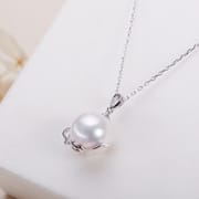 Yamashata Lake Jewelry S925 Sterling Silver Accessories Pendant Women Necklace Teapot Freshwater Pearl Clavicle Chain Jewelry Women