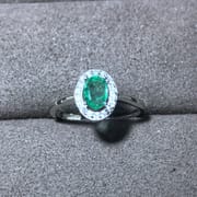 Small ring diamond natural emerald ring wholesale support identification like to come