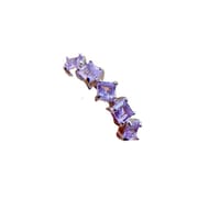 Natural Amethyst Women's Ring 925 Silver Simple diy Niche Light Luxury Live for One Generation