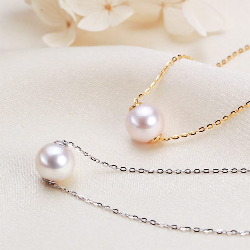 Freshwater pearl necklace female temperament s925 silver fashion pendant jewelry
