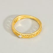 S925 Love Hollow Lace Flash Zirconium Sterling Silver Ring Women's Cross-border Retro Simple Stacked Wear Micro Finger Ring