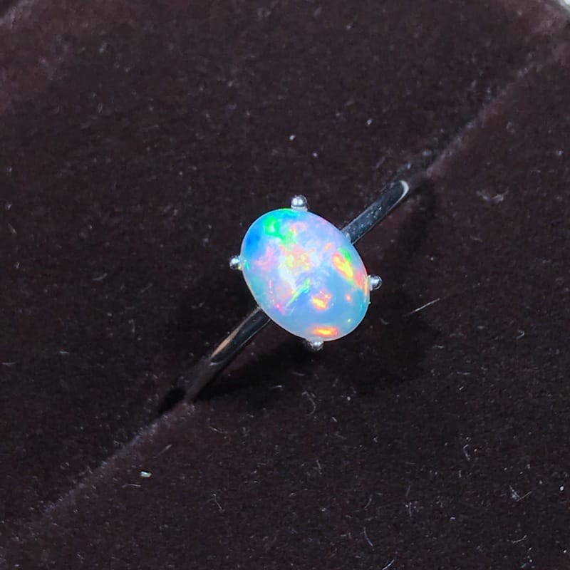 Need Opal to 925 silver natural opal ring live to receive large orders to talk about