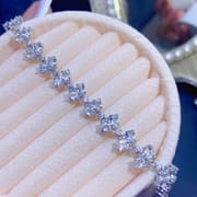 New arrival natural aquamarine bracelet 925 silver inlaid gift wholesale main stone 3.4 Jewelry Wholesale