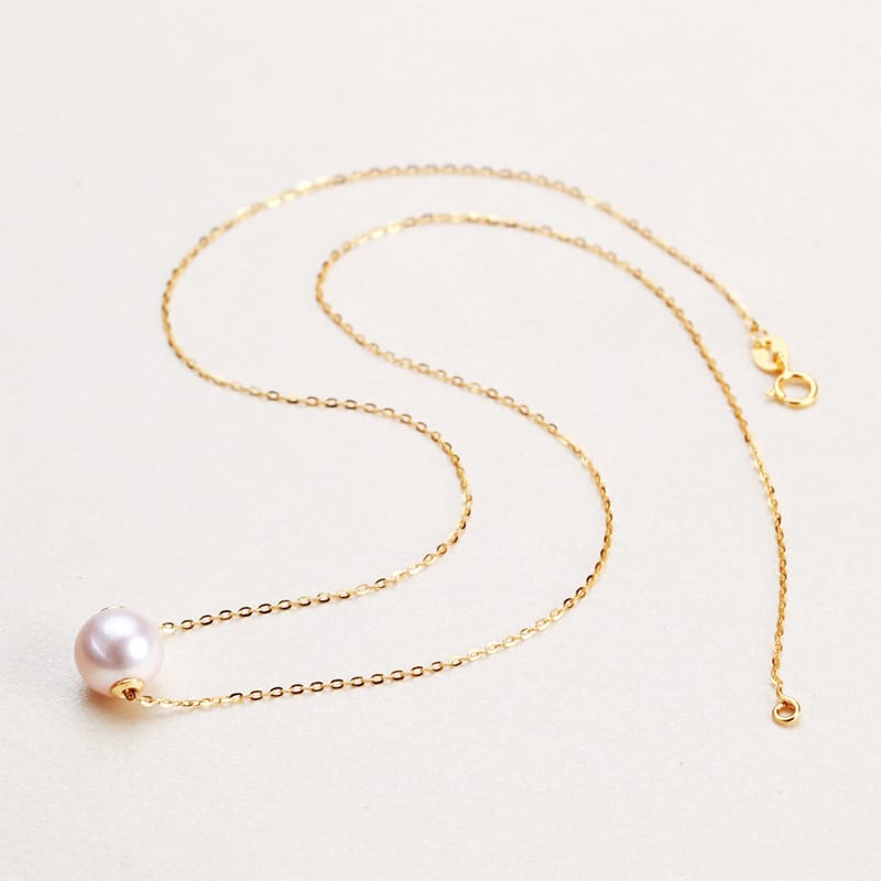 Freshwater pearl necklace female temperament s925 silver fashion pendant jewelry