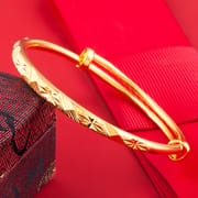 Shajin Bracelet Gymophila Ladies High-end Jewelry Imitation Gold Bracelet Long-standing Copper Bracelet Simulation Accessories