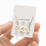 2024 Women's New Arrival Angel Lucky Numbers Pendant Necklace Fashion 000-999 Stainless Steel Vintage Necklace