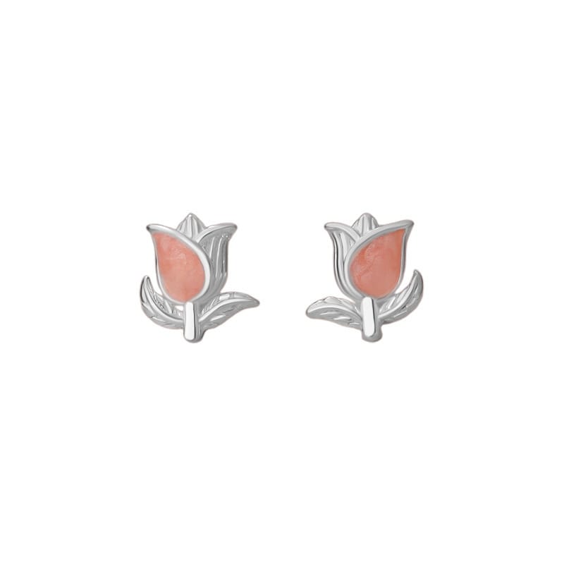 Original Po S999 Foot Silver Moe Butterfly Flower Rhyme Series Niche Unique Mori Style Fresh and Elegant Elegant Elegant Elegant Earrings