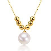 Pearl jewelry S925 silver necklace fashion temperament pearl necklace clavicle chain freshwater pearl necklace