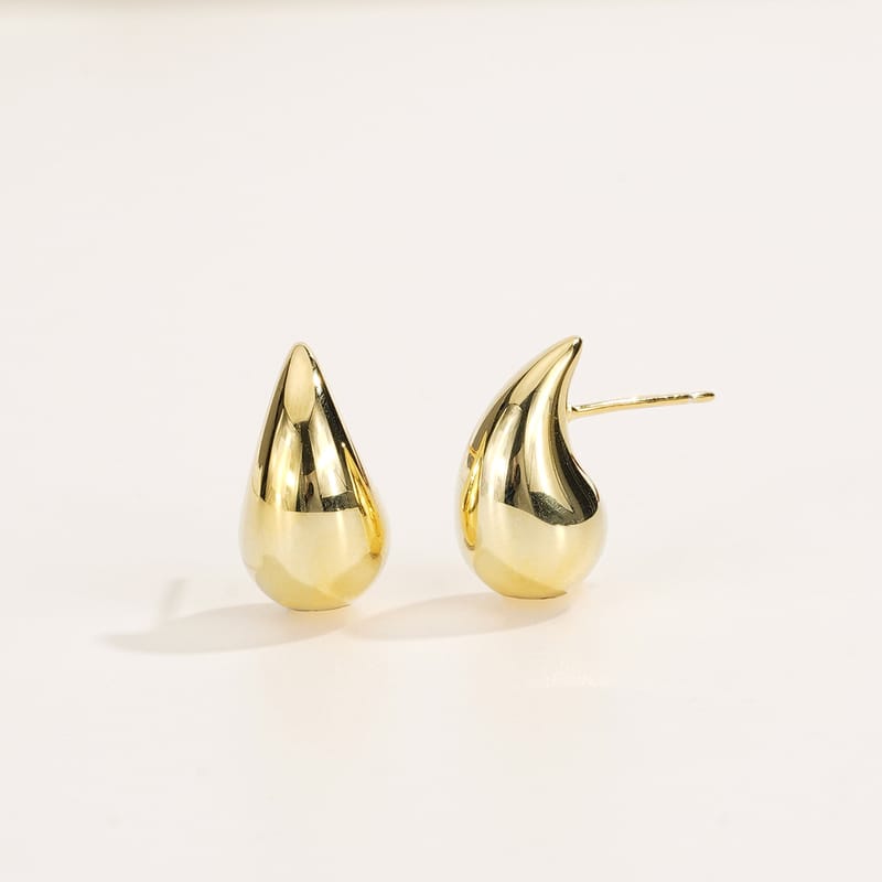 Europe and the United States cross-border small water droplets hollow fashion earrings female personality simple S925 sterling silver temperament trendy earrings