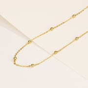 Cross-border Fashion S925 Sterling Silver Round Bead Snake Bone Chain Distinctive Simple Necklace Women's Stacked Short Clavicle Chain