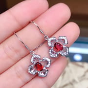925 silver color treasure wholesale Women's eardrops earrings factory customization