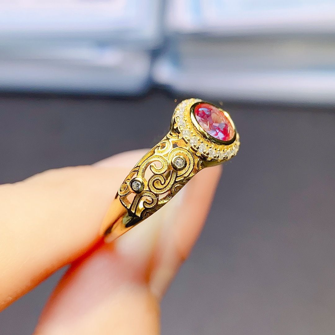 Factory wholesale explosions Alexander ring S925 silver inlaid stone 5*5 selling Europe and the United States a generation of hair