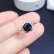 Classic style Mosan diamond ring wholesale 925 silver bag overtest drill pen GRA live supply