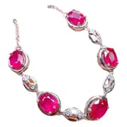 Live delivery ruby bracelet 925 silver women's cross-border e-commerce one-piece delivery