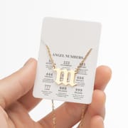 2024 Women's New Arrival Angel Lucky Numbers Pendant Necklace Fashion 000-999 Stainless Steel Vintage Necklace