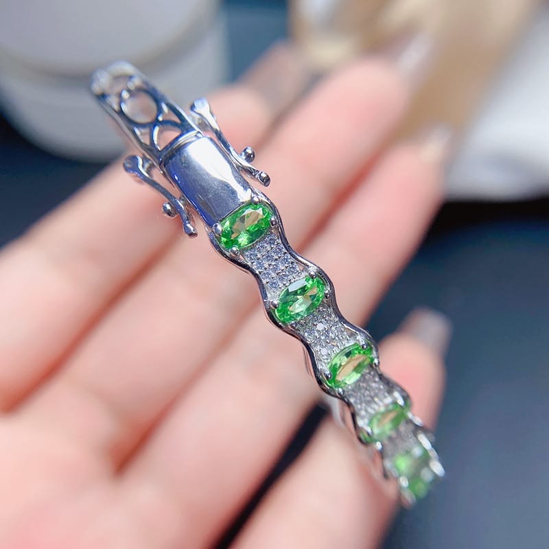 New arrival natural sand fray bracelet 925 silver inlaid gift wholesale