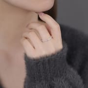 Po S999 Foot Silver Cross Hollow Ring Fashion Personality Simple Korean Style Elegant Design Geometric Bracelet Hair
