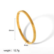 European and American-style light luxury bracelet six-pointed star buckle bracelet 18K gold stainless steel inlaid zirconium bracelet high-grade bracelet for women