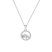 Aobao S999 full ginkgo leaf necklace women's exquisite diamond-embedded temperament design sense light luxury daily high-grade clavicle chain