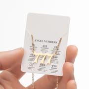 2024 Women's New Arrival Angel Lucky Numbers Pendant Necklace Fashion 000-999 Stainless Steel Vintage Necklace