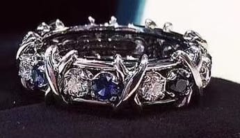 Cross-Border live broadcast net red new European and American two-color ring gold zircon inlay fashion temperament ring female manufacturers