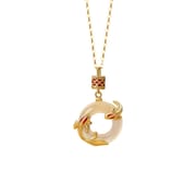 Po S999 Foot Silver Guofeng Koi Chalcedony Necklace Women's Chinese Retro Light Luxury Exquisite High-grade Necklace Hair