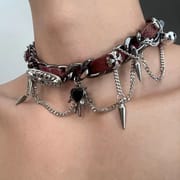 Cross zircon non-fading titanium steel necklace men's all-match high-end sense Cuban chain personality niche neck chain necklace