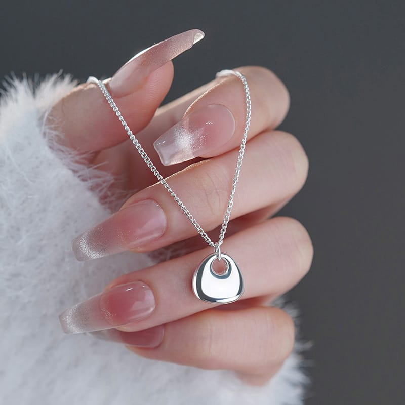 S999 Silver Guofeng Fat Tuo Necklace Women's Personalized Light Luxury Niche High-end Fashion Clavicle Chain 