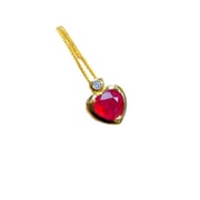 Fresh necklace natural Ruby clavicle chain 7 * 7mm women's pendant 925 silver wholesale live TikTok supply