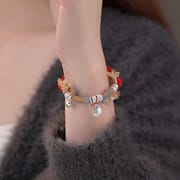 Po S999 Foot Silver New Chinese Style Ping An Joy Fortune Hand Rope Women's National Style All-match Temperament Wided Rope Handpiece for Hair