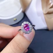U.S. Imports Mossan Diamond 1 karat Powder Mossan Diamond VVS1 Eight Hearts and Eight Arrows Cutter U.S. Black Card 925 Silver