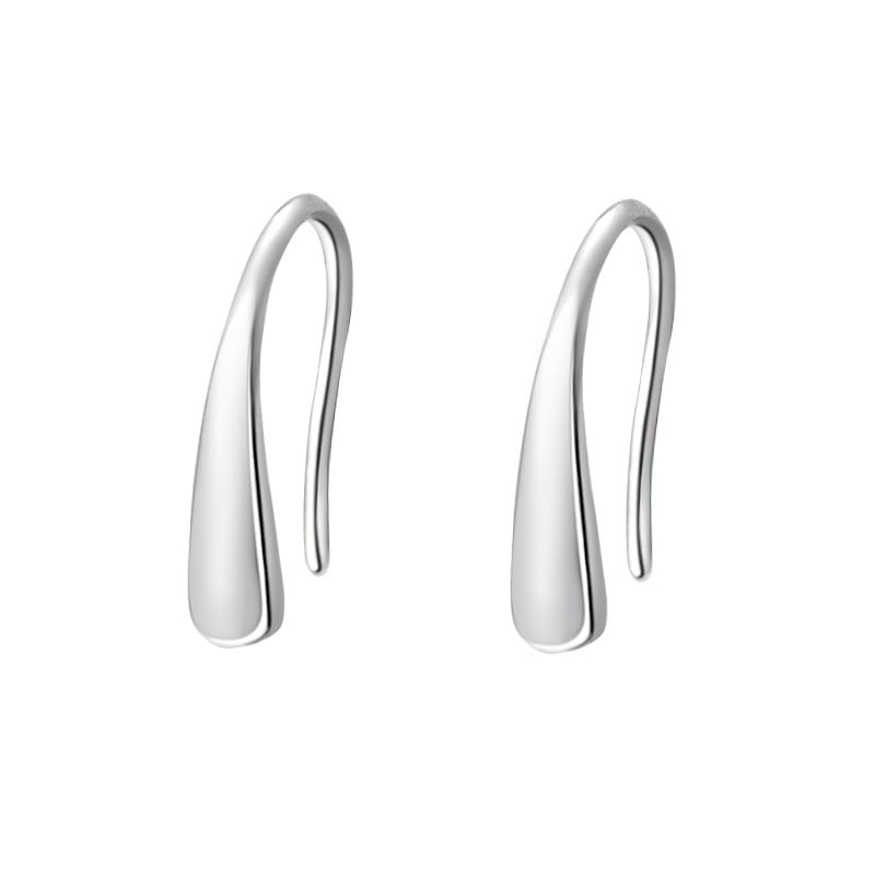 S999 Sterling Silver Rupert's Tears Earrings Women's Ear Holes New Fashionable Cold Style High-end Earrings