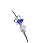New natural sapphire bracelet 925 sterling silver women's beautiful detection live e-commerce pick-up
