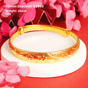 Shajin Bracelet Gymophila Ladies High-end Jewelry Imitation Gold Bracelet Long-standing Copper Bracelet Simulation Accessories