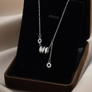 Po S999 Foot Silver Small Man Waist Diamond Necklace New Design Sense High Sense Pendant Sweater Chain Generation Hair