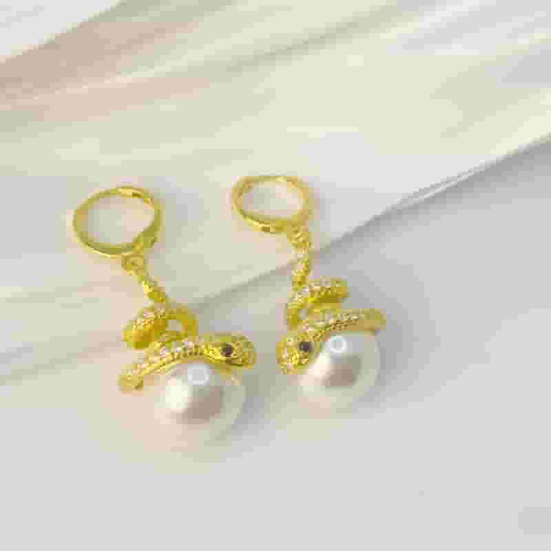 Snake Fashion Design High-grade Ear Buckle Year of the Snake Earrings