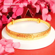 Shajin Bracelet Gymophila Ladies High-end Jewelry Imitation Gold Bracelet Long-standing Copper Bracelet Simulation Accessories