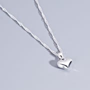 European and American Cross-border S925 Sterling Silver Love Chain Necklace Women's High-end Fashionable All-match Heart-shaped First Jewelry